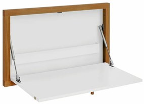 Biely nástenný vyklápací stôl Woodman Brenta