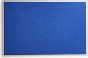 Nástenka VIRGINIA, 900x600 mm, modrá, hliníkový rám