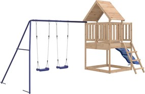 vidaXL Vonkajšia súprava na hranie masívna borovica