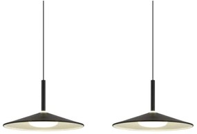 Globo 15635S-3 - LED závesné svietidlo na lanku LAMPONE LED/24W/230V 4000K čierna