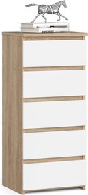 Komoda CL5 40 cm dub sonoma/bílá