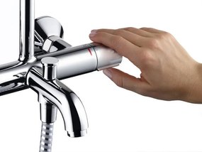 Hansgrohe Vernis Shape, sprchový systém 230 1jet s vaňovým termostatom, chrómová, HAN-26284000