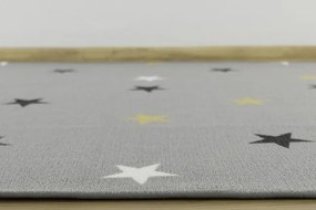 Detský koberec Stars 19 sivý