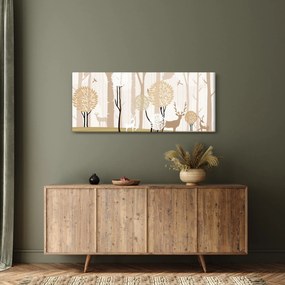 Obraz - Ilustrovaný les (120x50 cm)