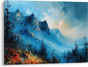 Obraz - Maľba hôr (70x50 cm)