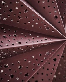 House Doctor Závesná svietiaca hviezda Point Star Burgundy 60 cm