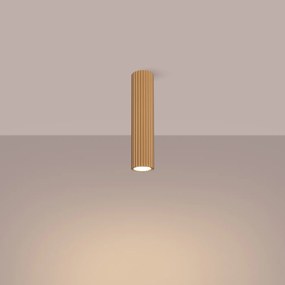 Stropné svietidlo Karbon, 1x zlaté kovové tienidlo, (30 cm)