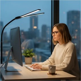 Brilagi - LED Stmievateľná stolná lampa USB VARIO LED/14W/5V 3000-6000K čierna