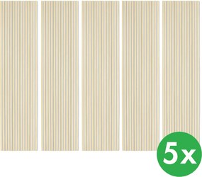 Drevený akustický panel, 2400 x 600 mm, B2BP003, balenie 5 ks, dub