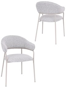 Jedálenská stolička Livia, sivá/kašmír