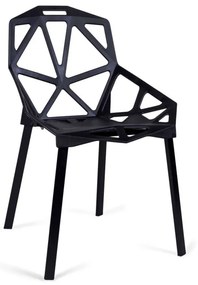 Jedálenská stolička VECTOR čierna