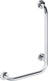 Bemeta Design HELP: Madlo, 680 mm, v tvare L, pravé, s krytkou, nerez, lesk - 301112061