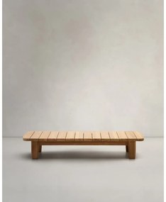 Záhradný odkladací stolík z tíkového dreva 70x140 cm Tirant – Kave Home