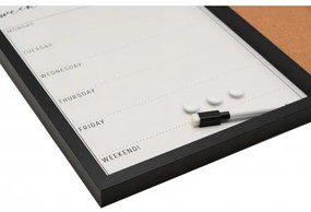 Magnetická tabuľa + korková tabuľa