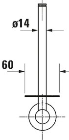 Duravit 99154600 - Držiak toaletného papiera D-CODE matná čierna