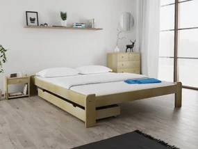 Posteľ Ada 140 x 200 cm, borovica Rošt: S latkovým roštom, Matrac: Matrac COCO MAXI 20 cm