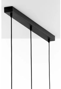 Jupiter 2092 - Luster na lanku CORTINA 3xE27/15W/230V zlatá/čierna