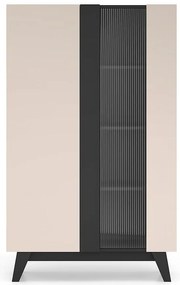 Vitrína Freshion 02 Kašmír/čierna