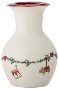 Bloomingville Kameninová váza Yule Nature 16 cm