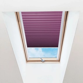 FOA Plisé roleta na strešné okná, Priesvitná, Fialová, P 016 , 100 x 60 cm