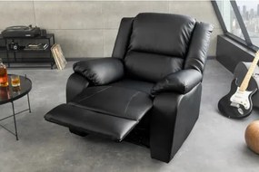 Kreslo Relax 47595 Hollywood - Čierne  - Komfort-nábytok