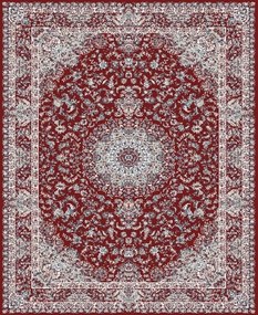 Koberec Jasmin 9871 RED – červený so vzorom, 100% akryl Rozmer: 200x290 cm
