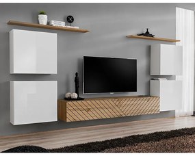 Obývacia Stena Switch IV Line Biela/Wotan