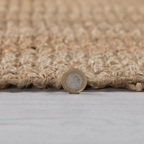Hnedý jutový koberec Flair Rugs Jute, 200 x 290 cm