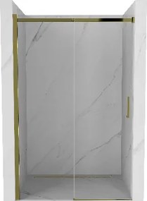 Mexen OMEGA posuvné sprchové dvere do otvoru 100 cm, zlatá-transparentná, 825-100-000-50-00