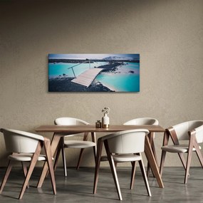 Obraz dreveného mosta (120x50 cm)