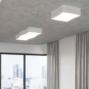 Sollux SL.1054 - Stropné svietidlo SQUARE 2xE27/60W/230V biela