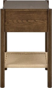 Nočný stolík v dekore duba v tmavoprírodnej farbe Monfort – Actona