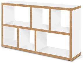 Knižnica v bielo-prírodnej farbe 150x83 cm Berlin – TemaHome