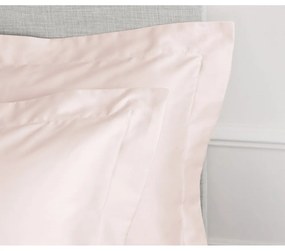 Súprava 2 ružových obliečok na vankúš z bavlneného saténu Bianca Oxford, 50 x 75 cm