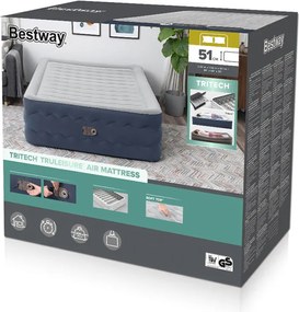 Bestway Samonafukovací kempingový matrac pre 2 osoby, nosnosť 300 kg, QUEEN, 203 x 152 cm, 6716P