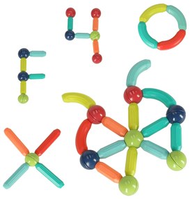 KIK Magnetické kocky pre malé deti 25 prvkov