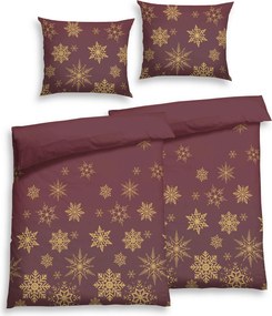 XXXLutz POSTEĽNÁ BIELIZEŇ, flanel, červená, 140/200 cm Florella - Obliečky & plachty - 004388022902