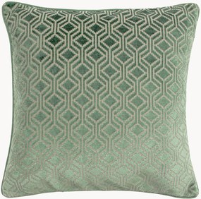 Obojstranný zamatový vankúš s grafickým vzorom a výplňou z kačacieho peria Avenue