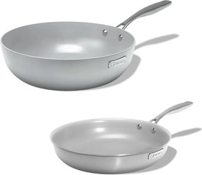 Elmich Sada nerezových panvíc s keramickým povrchom Tria Ceramic, Wok a štandardná panvica