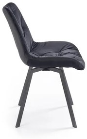 OTOČNÁ JEDÁLENSKÁ STOLIČKA TIARA ČIERNA