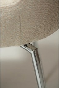 Krémovobiela čalúnená jedálenská stolička Glam – DAN-FORM Denmark