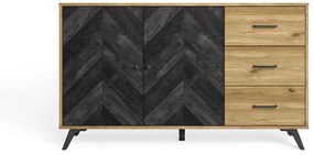 Komoda taled 136 x 81 cm prírodná MUZZA