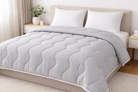 Celoročný paplón Medical sivý z mikrovlákna 140×200