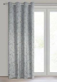 ZATEMŇOVACÍ ZÁVES NA KRÚŽKOCH KORNELIA 140X250 CM STRIEBORNÁ
