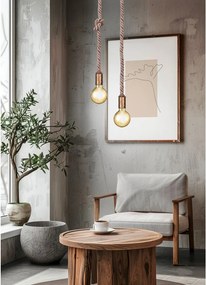 Závesné svietidlo v mosadznej farbe ø 12 cm Rope – Trio