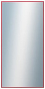DANTIK - Zrkadlo v rámu, rozmer s rámom 50x100 cm z lišty Hliník červená m. (7002244)