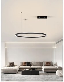 Immax NEO 07215L-LED Stmievateľný luster na lanku FINO 60W/230V 80cm čierna Tuya+DO