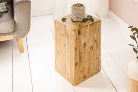Drevený odkladací stolík Columna - 50 cm