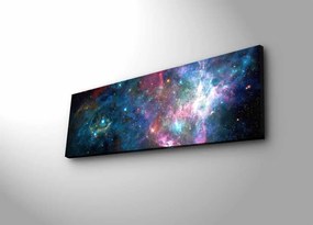 Obraz s LED osvetlením NOČNÁ GALAXIA 30 x 90 cm