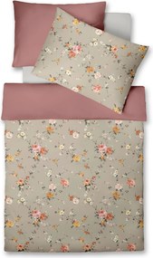 XXXLutz POSTEĽNÁ BIELIZEŇ, makosatén, oranžová, biela, staroružová, béžová, 140/200 cm Fleuresse - Obliečky & plachty - 003273009901